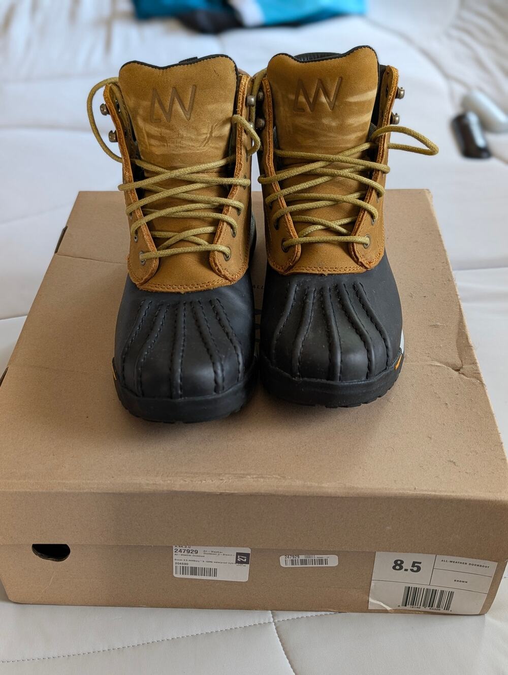Huckberry Two-Tone Brown and Black Duck Boots